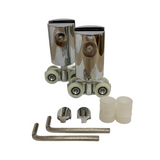 CRL Polished Chrome Hydroslide | Sliding Door Hanger Kit For Sliding Hanging Doors - Garage and Sliding Door Hardware