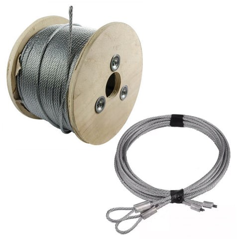 1/8" Garage Door Torsion Cable Custom Size ($2.89 per feet) - Garage and Sliding Door Hardware