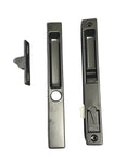 Sliding Glass Patio Door Handle Set, Flush Mount, Non-Keyed, 6-5/8" Screw Holes | Sliding Door Handle Replacement Hardware Repair Fix Sliding Door (DL-502) - Garage and Sliding Door Hardware