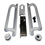 12.5" PGT 5400 Sliding Door Handle Set, Mortise Lock w/  Keys, 7-15/16" Hole Spacing (DH-489-WKA) - Garage and Sliding Door Hardware