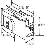 (DR-129-SS) Peachtree Premium Roller with Steel Wheel - Garage and Sliding Door Hardware