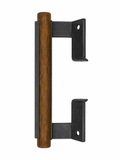(DH-558-B) Adams Rite Sliding Door Handle, 6-1/4" Hole Space- Black
