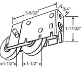 Harcar Tandem Roller for Sliding Glass Doors | STAINLESS STEEL Roller Assembly (DR-255-SS) - Garage and Sliding Door Hardware