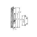 (DH-391-M-W) Adams Rite Flush Mount Handle With Mortise Lock, White - Garage and Sliding Door Hardware