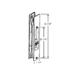 (DH-391-B) Adams Rite Flush Mount Handle No Mortise Lock, Black - Garage and Sliding Door Hardware