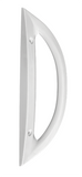 White Sliding Door Handle Replacement Set with 5-27/64" Hole Spacing - Garage and Sliding Door Hardware