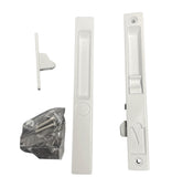 Sliding Glass Patio Door Handle Set, Flush Mount, Non-Keyed, 6-5/8" Screw Holes | Sliding Door Handle Replacement Hardware Repair Fix Sliding Door (DL-502) - Garage and Sliding Door Hardware