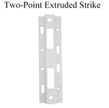 Two-Point Extruded Interlock Sliding Door Striker Keeper 12-459W - Garage and Sliding Door Hardware