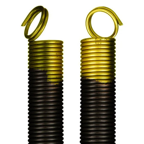Garage Door Extension Springs For 130 lb. Door Weight - Yellow (Pair)