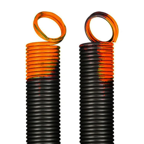 Garage Door Extension Springs For 170 lb. Door Weight - Orange (Pair)